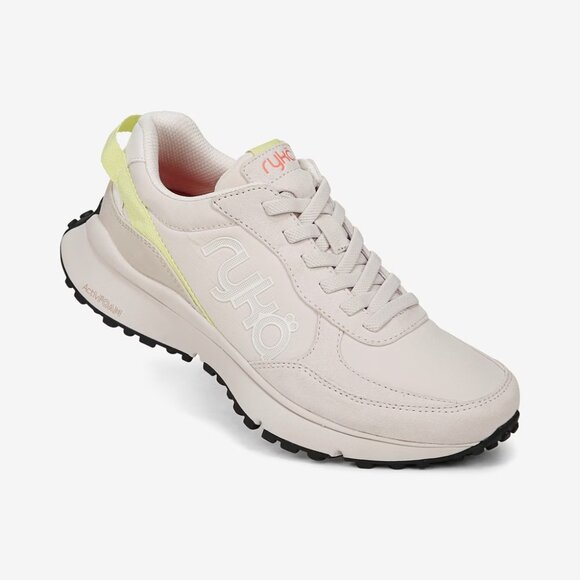 NEW RYKA Wide Width Jog On Slip On Retro Sneakers sand for women 563mn - Picture 5 of 10